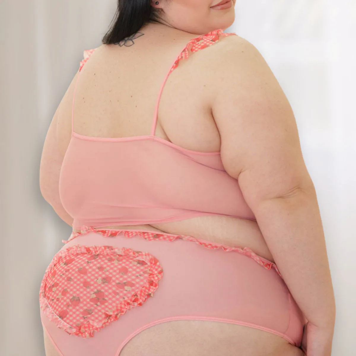 Strawberry Jam Ruffled High Waist Undies XS/S