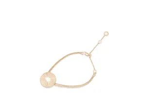 Studio Tara   I   Mulino 18K Gold Single Disk Double Chain Bracelet