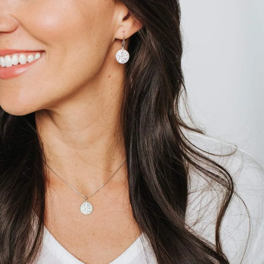Swarovski Crystal Disc Pendant