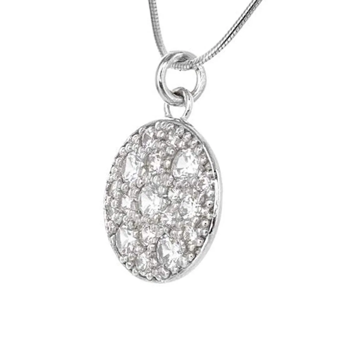 Swarovski Crystal Disc Pendant