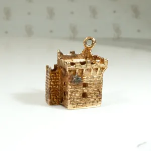 Teeny 9k Gold Blarney Castle Charm