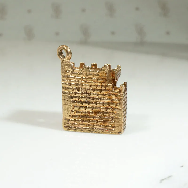 Teeny 9k Gold Blarney Castle Charm