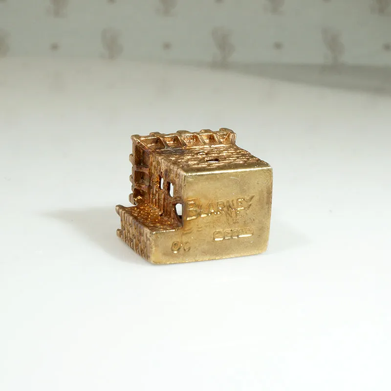 Teeny 9k Gold Blarney Castle Charm