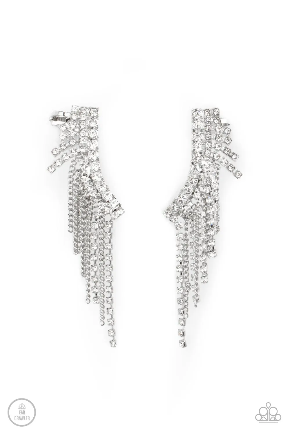 Thunderstruck Sparkle - White Post Earring