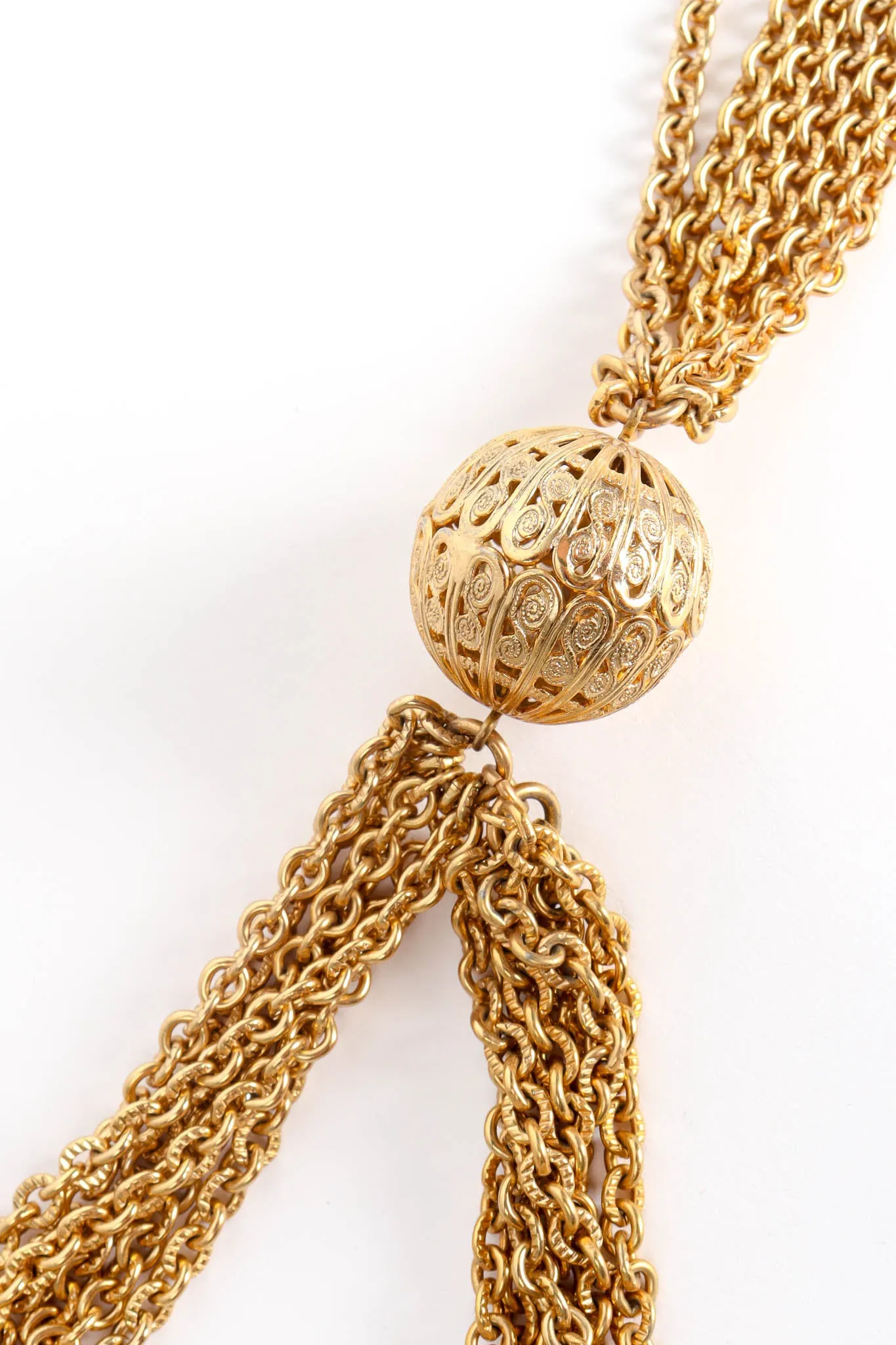 Tiered Filigree Globe Necklace