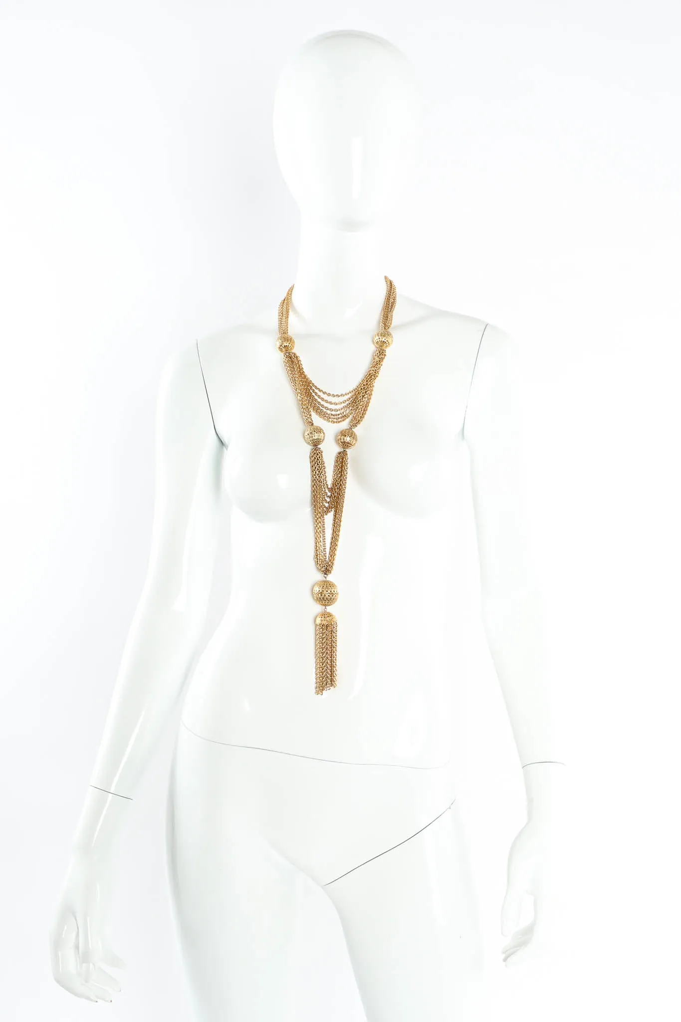 Tiered Filigree Globe Necklace