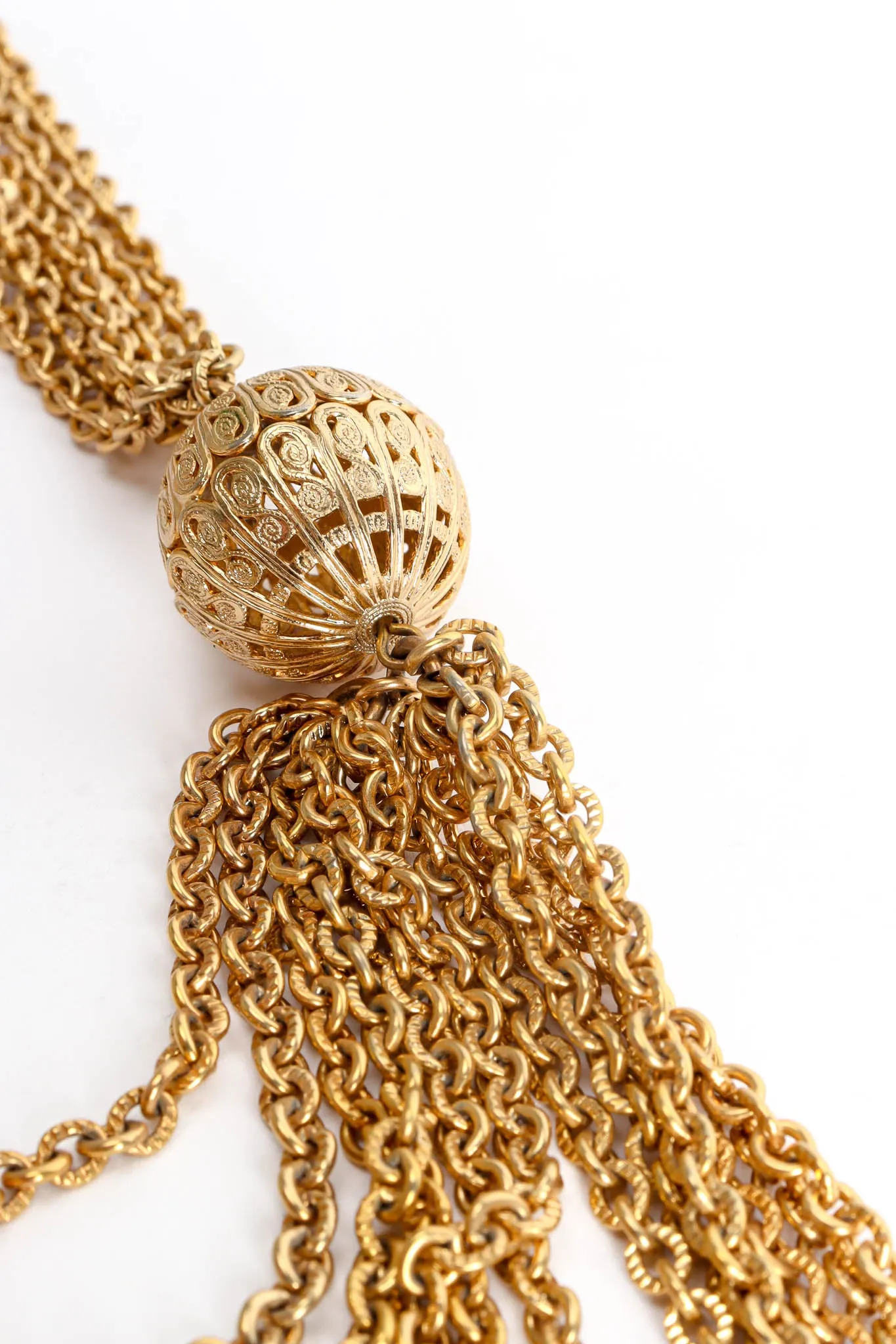 Tiered Filigree Globe Necklace