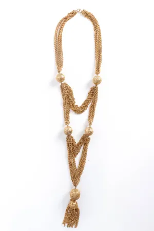 Tiered Filigree Globe Necklace