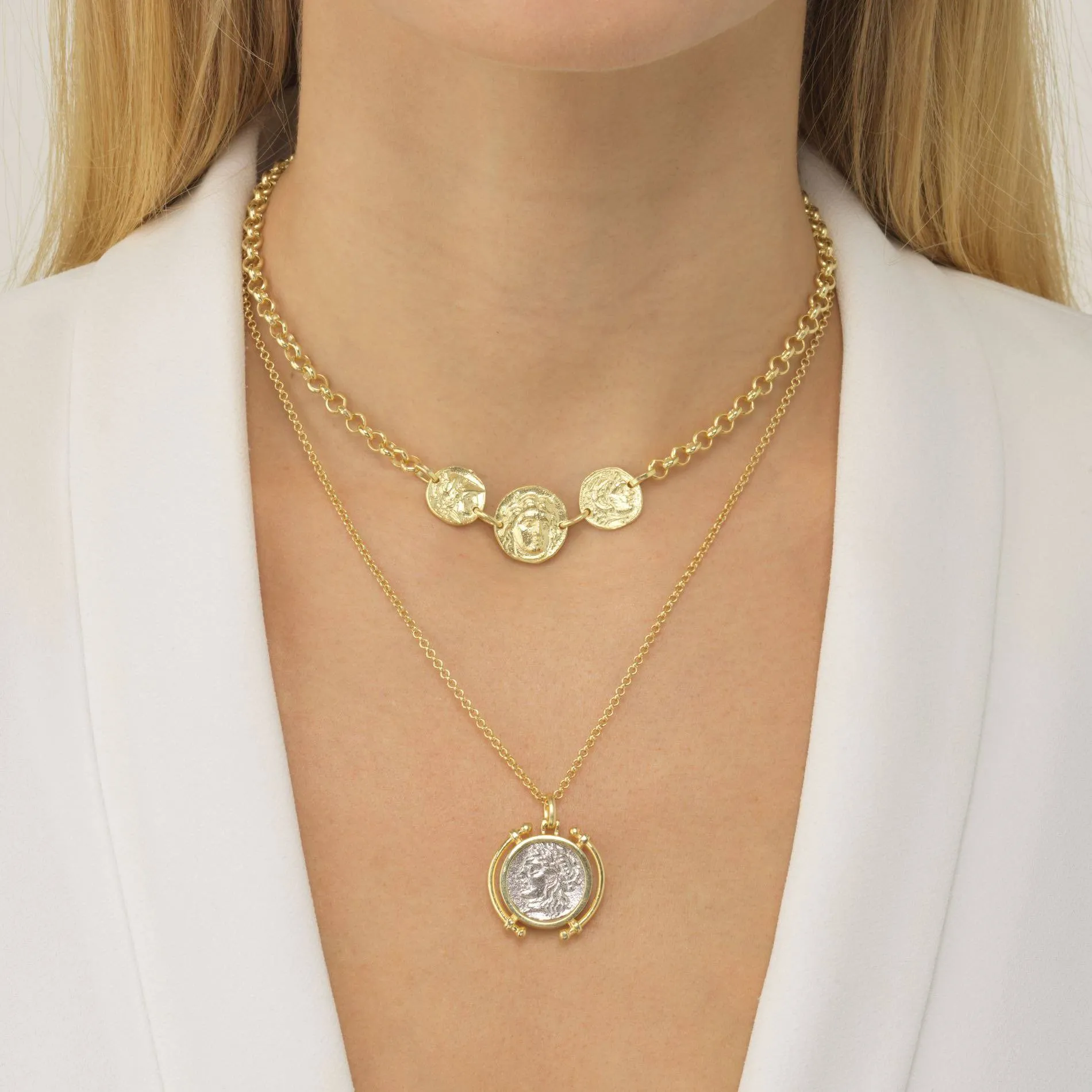 Triple Coin Rollo Choker