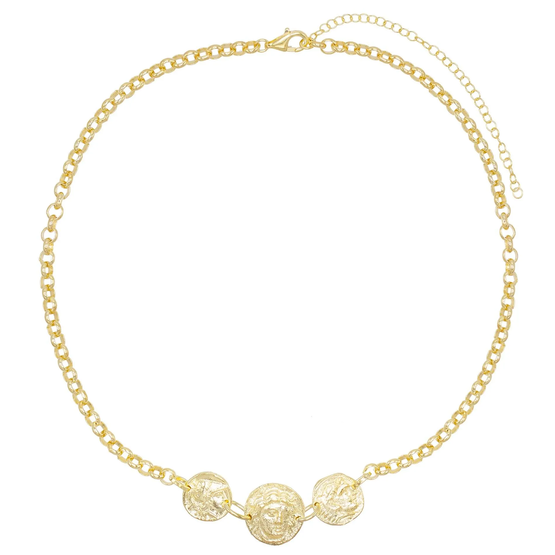 Triple Coin Rollo Choker
