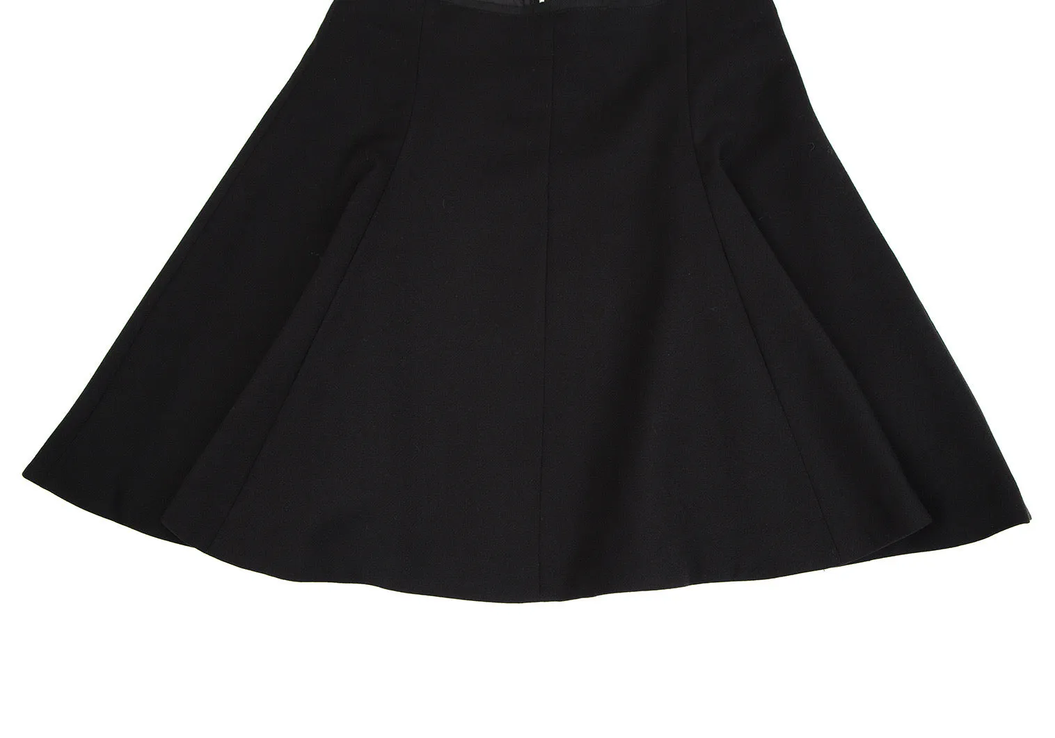 UNITED ARROWS JAPAN. BEAUTY & YOUTH. Black Back Zip Stretch Flare Mini Skirt