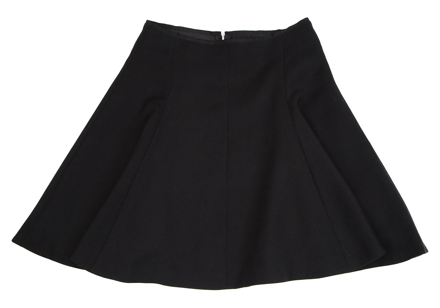 UNITED ARROWS JAPAN. BEAUTY & YOUTH. Black Back Zip Stretch Flare Mini Skirt