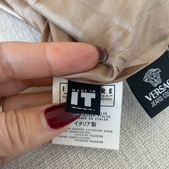 Versace jeans couture mini skirt| Versace Beige mini skirt | size small