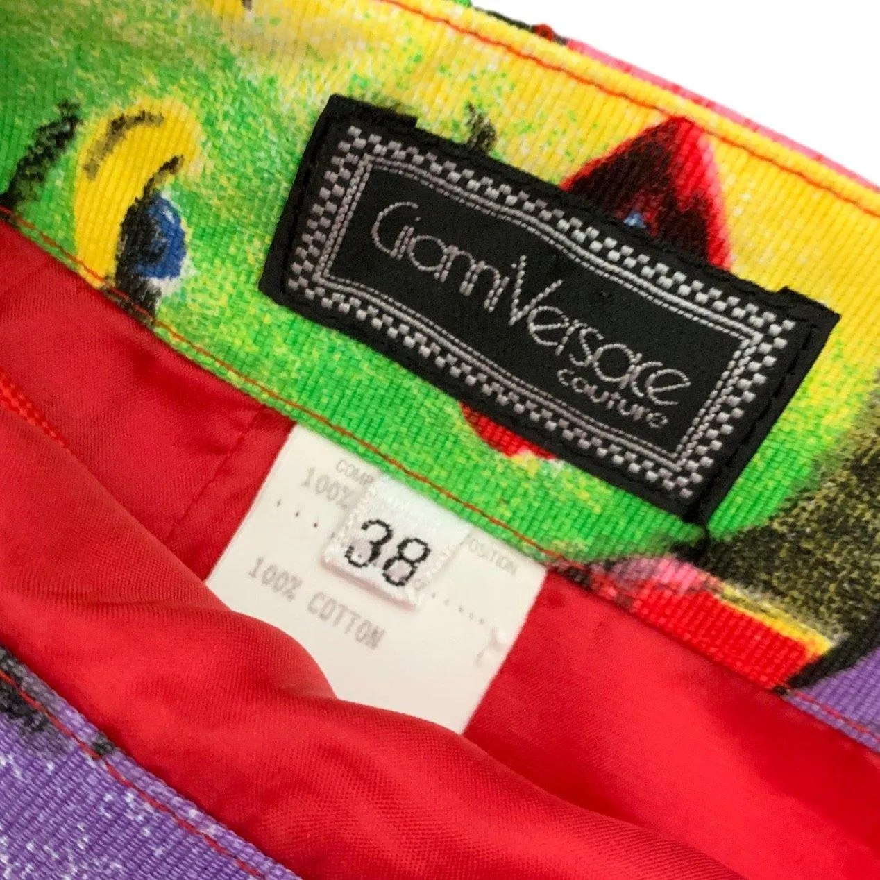 Versace Pop Art Print Skirt