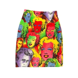 Versace Pop Art Print Skirt