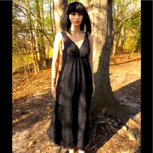 VINTAGE 1950’s BLACK VANITY FAIR NIGHTGOWN