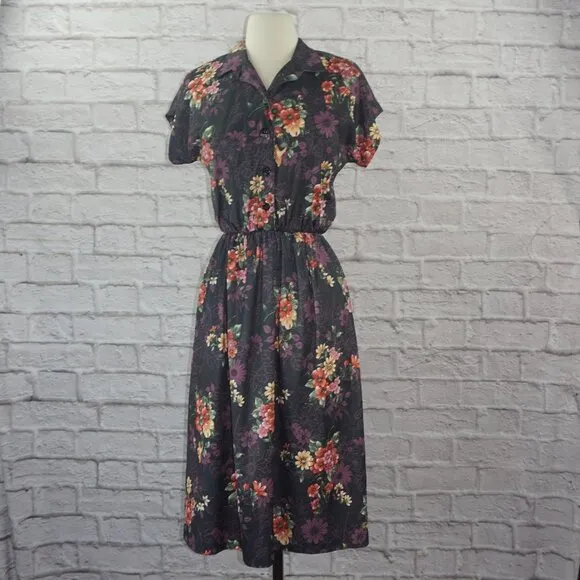 Vintage 70s Floral Dress