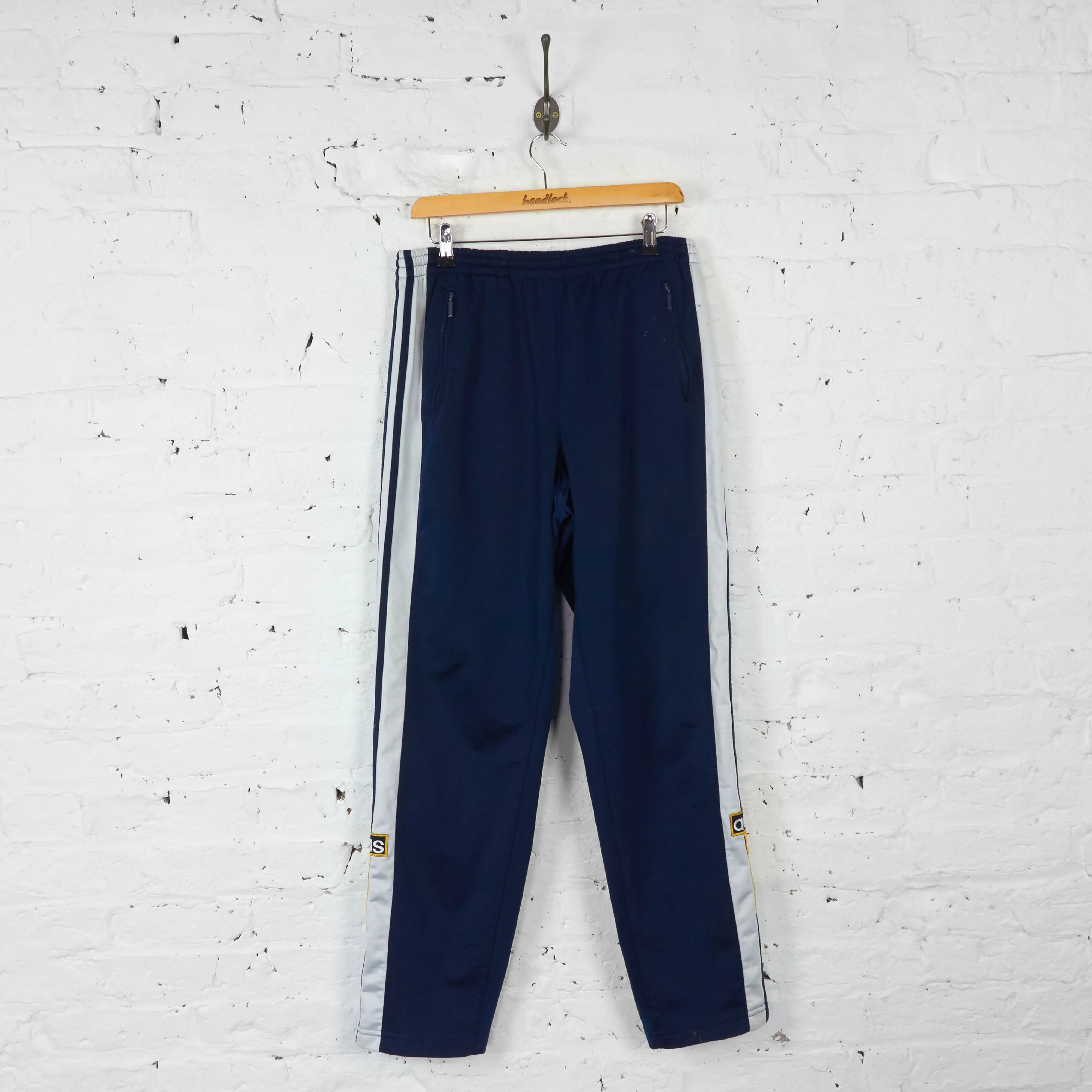 Vintage Adidas Tracksuit Bottoms - Blue - M