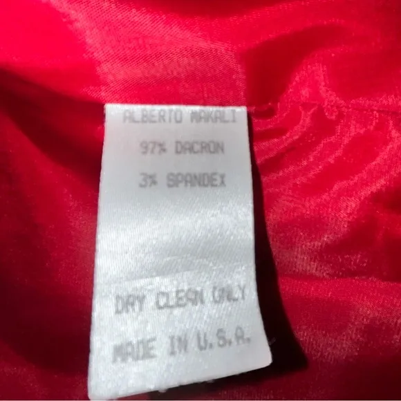 Vintage‎ Alberto Makali 3pc skirt set size 12