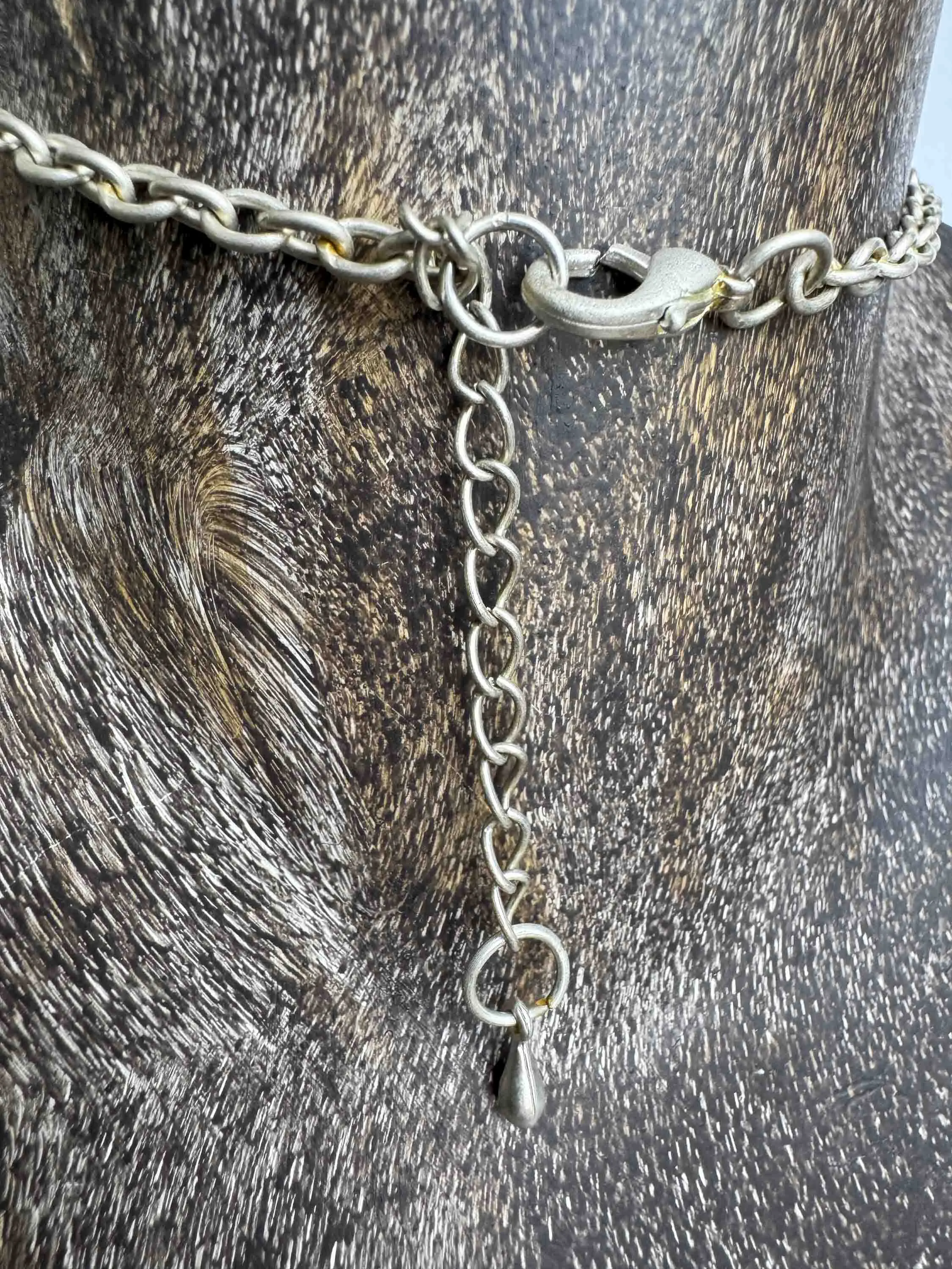 Vintage Artisan Silver Pendant Necklace – Bold & Sculptural