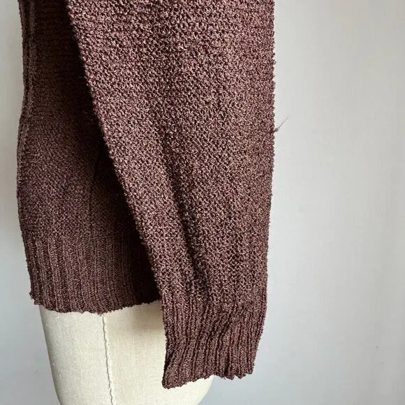 Vintage Basic Brown Knit Top