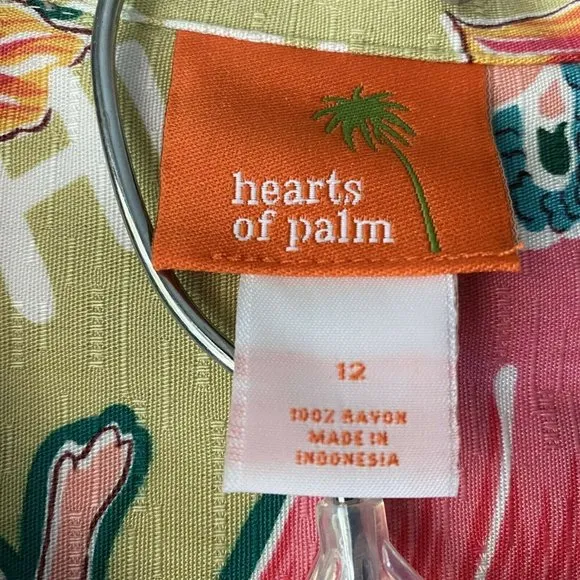 Vintage Heart of Palms Hawaiian Aloha Hula Girl Skirt Set