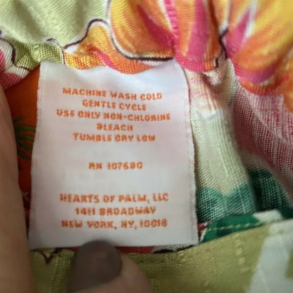 Vintage Heart of Palms Hawaiian Aloha Hula Girl Skirt Set