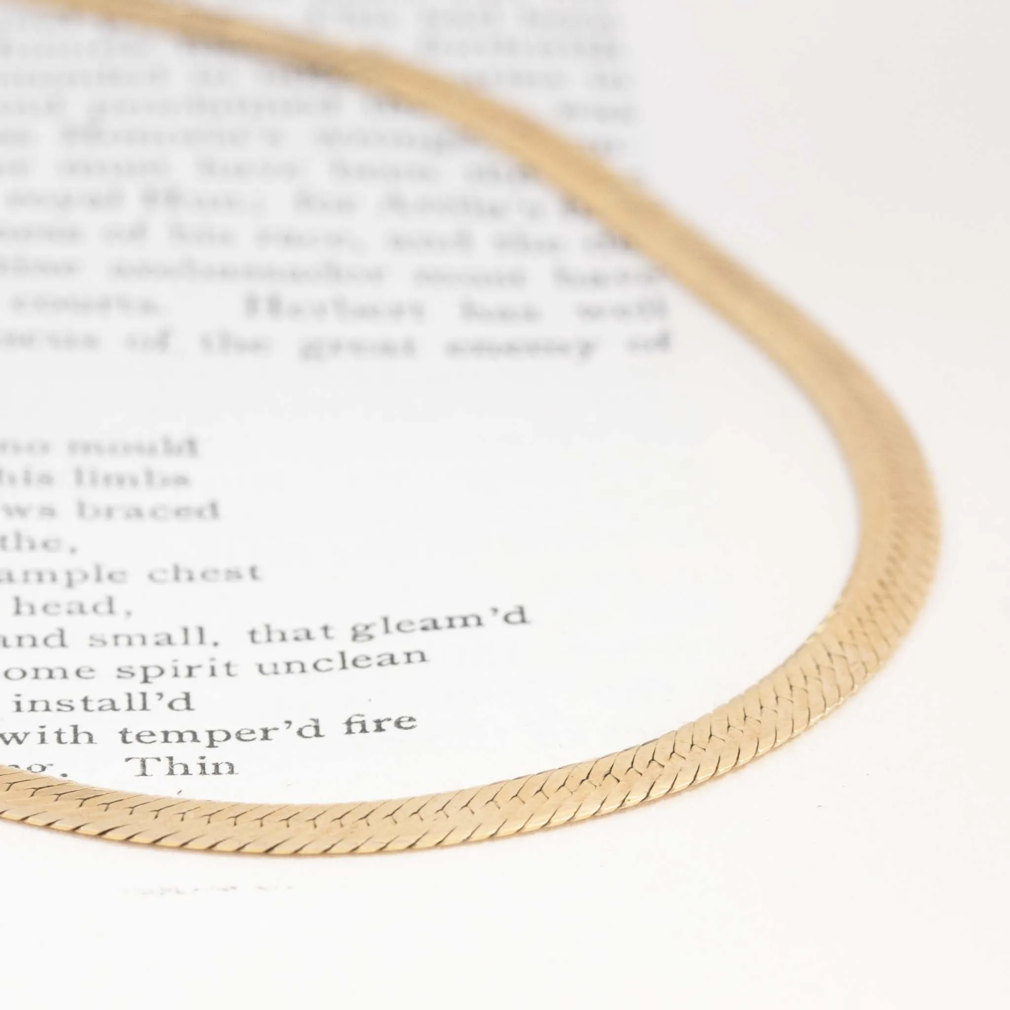 Vintage Herringbone Chain, Italian