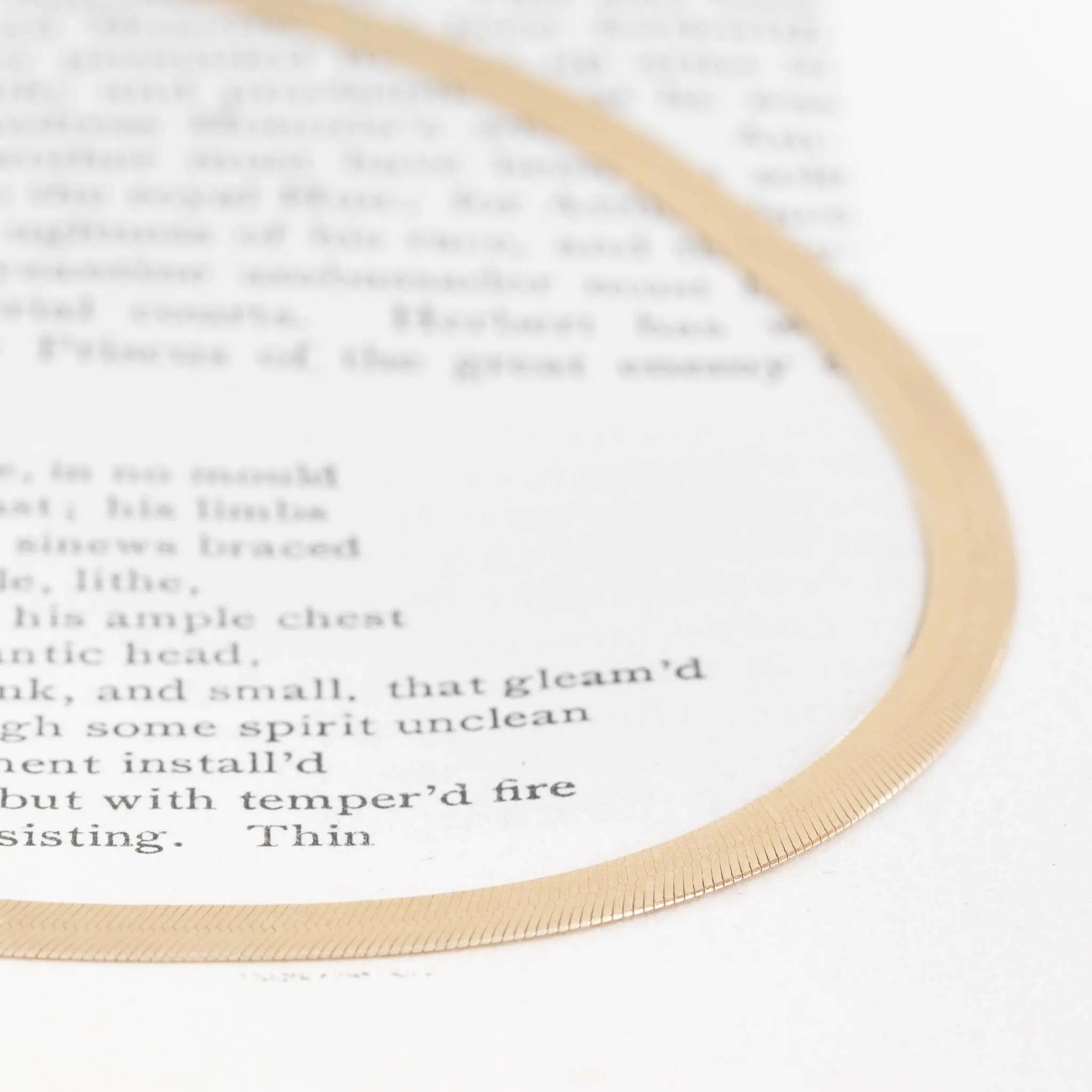 Vintage Herringbone Chain, Italian
