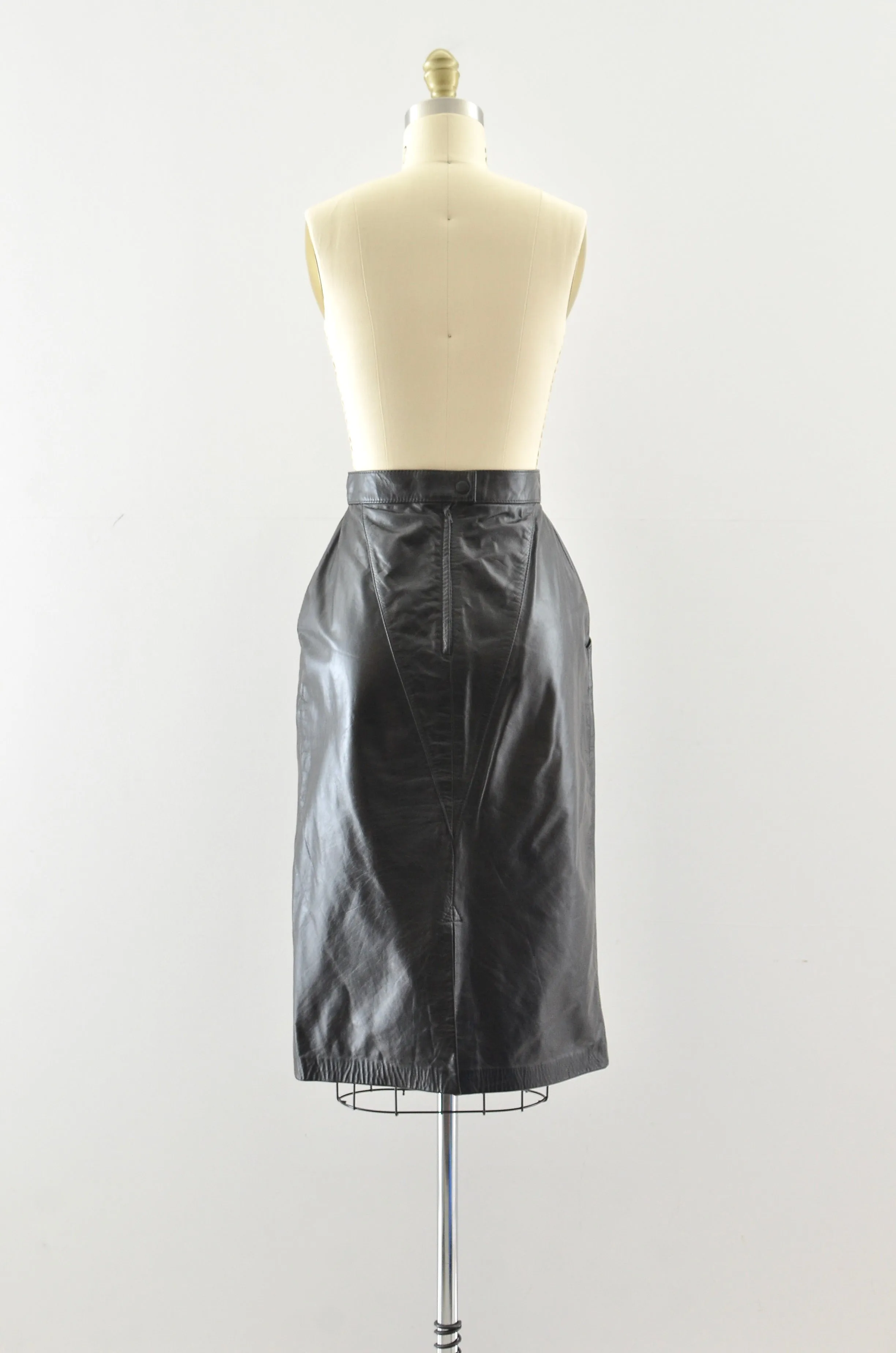 Vintage Leather Skirt