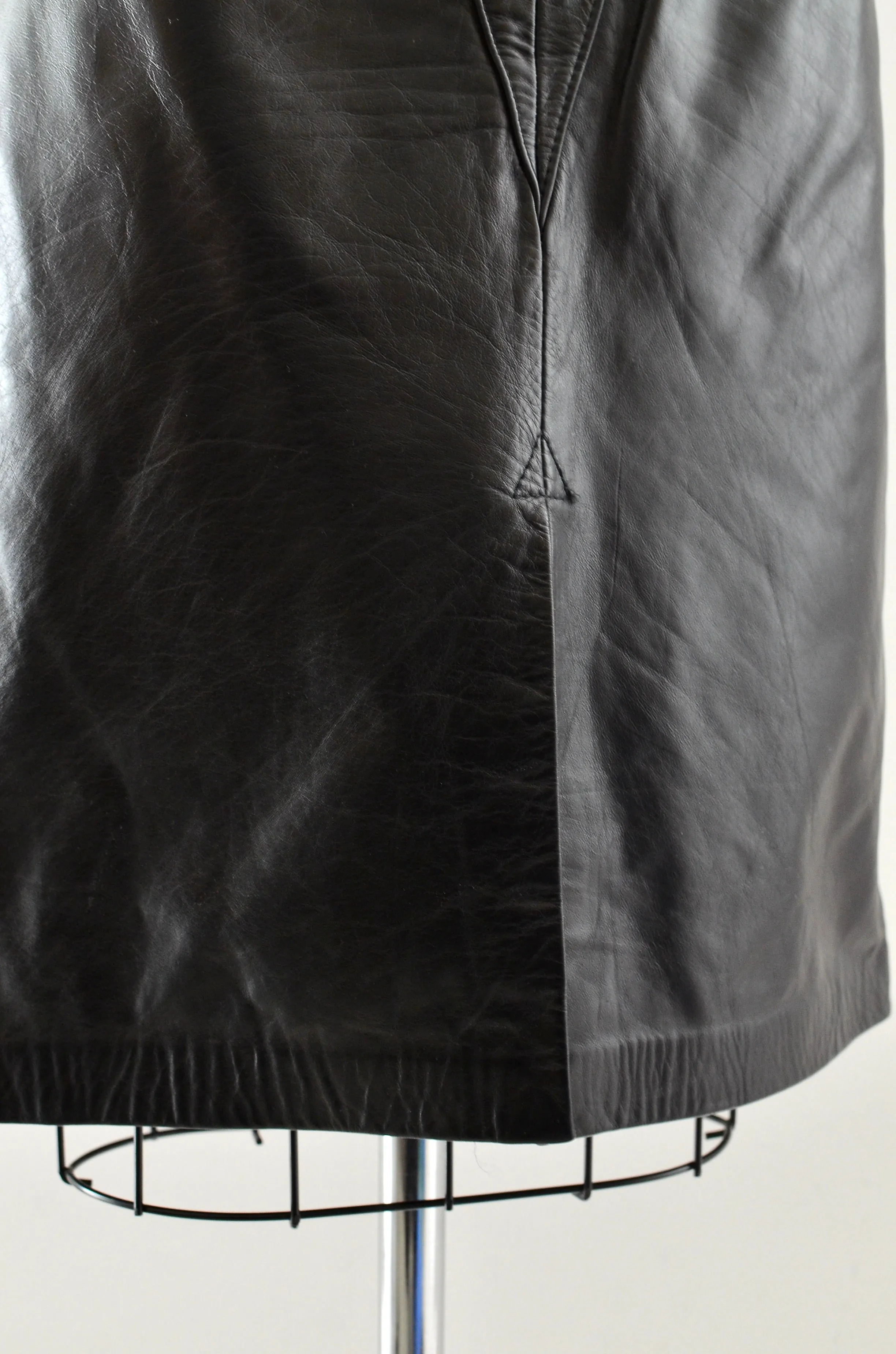 Vintage Leather Skirt