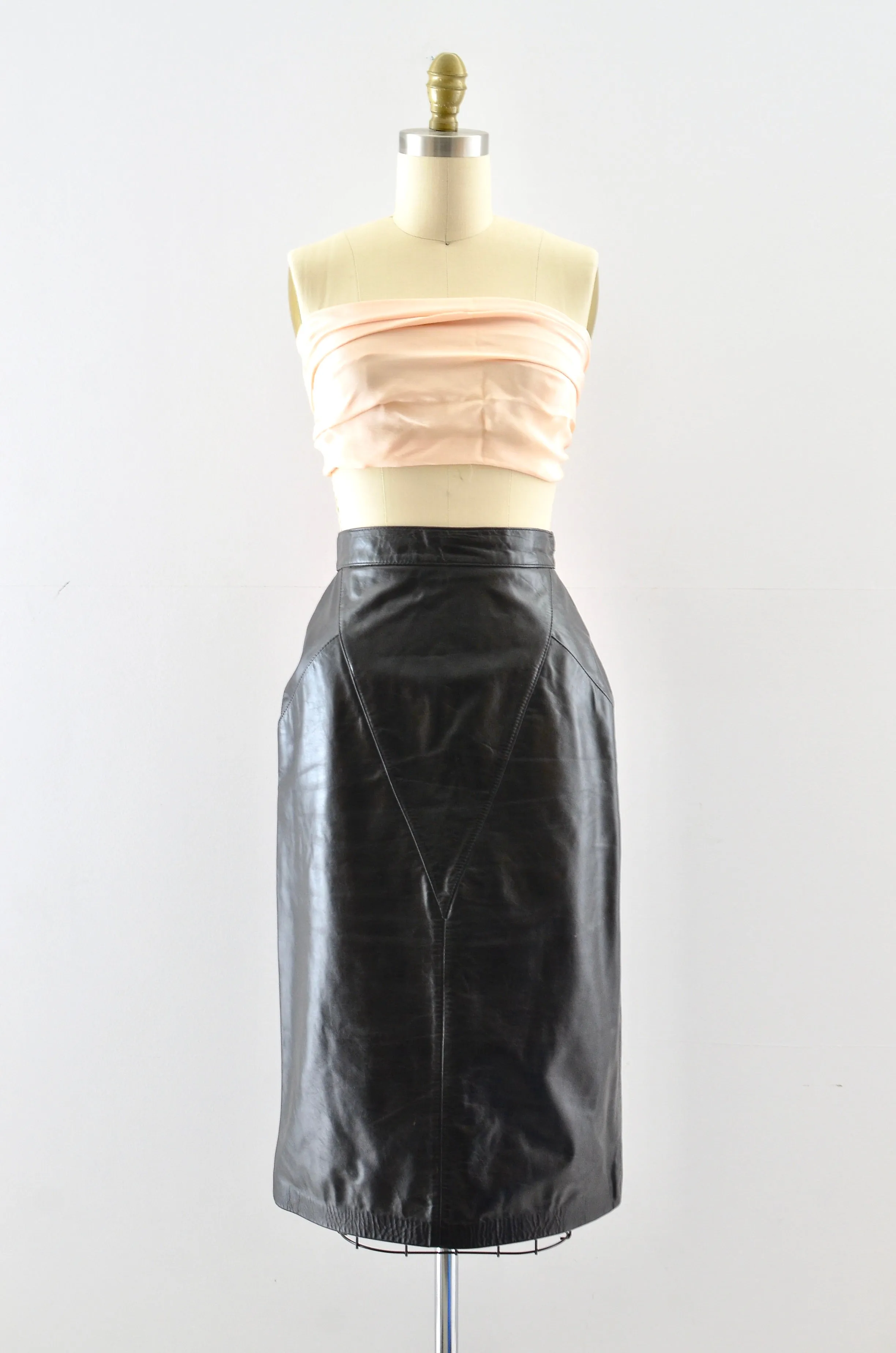 Vintage Leather Skirt