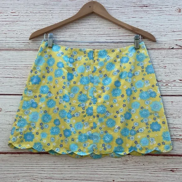 Vintage Lilly Pulitzer White Label Colette Mini Skirt in Cuba Libre Sz 4