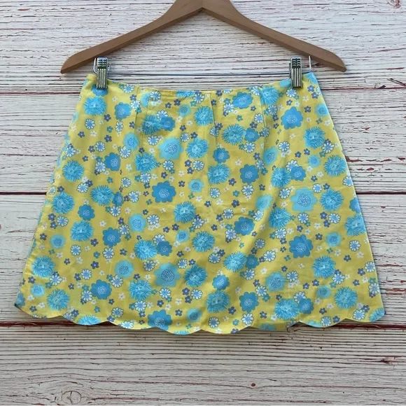 Vintage Lilly Pulitzer White Label Colette Mini Skirt in Cuba Libre Sz 4