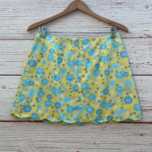 Vintage Lilly Pulitzer White Label Colette Mini Skirt in Cuba Libre Sz 4