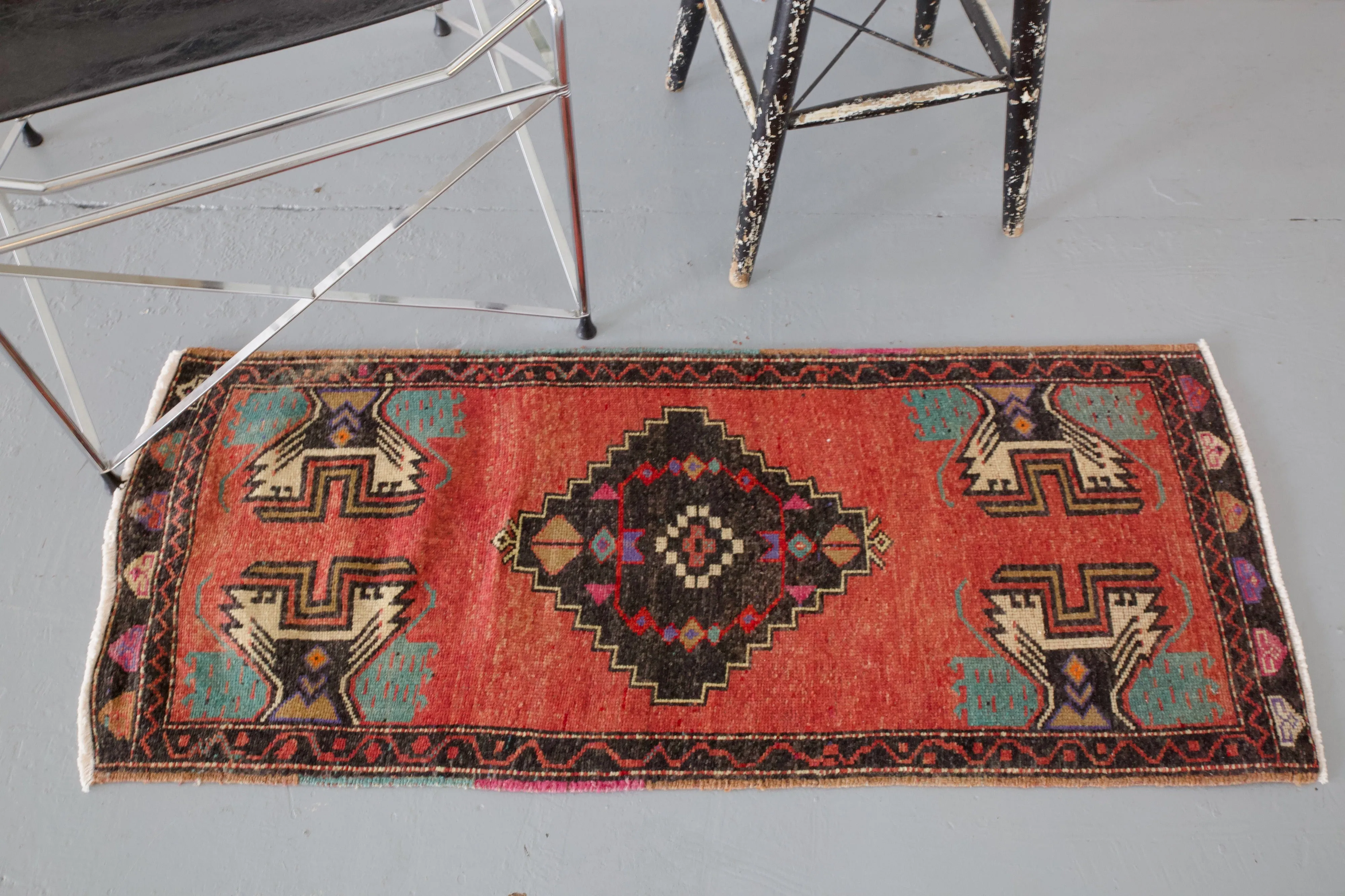 Vintage Mini Turkish Rug