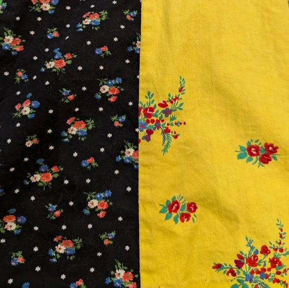 vintage PATCHWORK CALICO SKIRT xxs