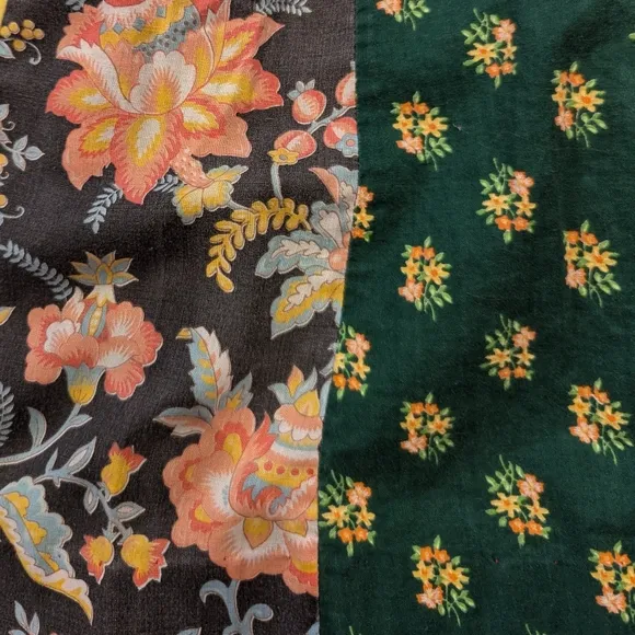 vintage PATCHWORK CALICO SKIRT xxs