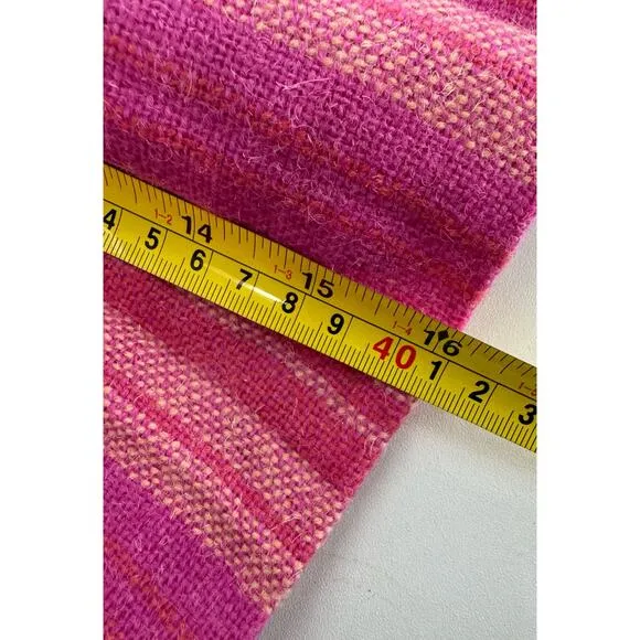 Vintage pink striped wool kilt/skirt - Ireland - Small/Medium (READ)
