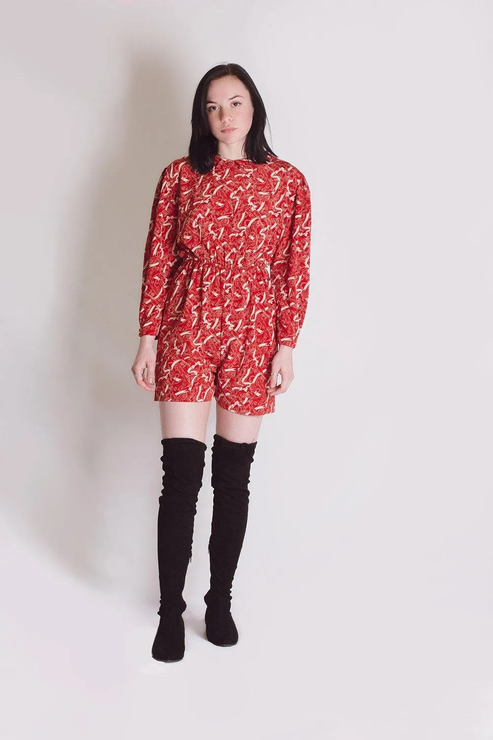 Vintage Red Romper