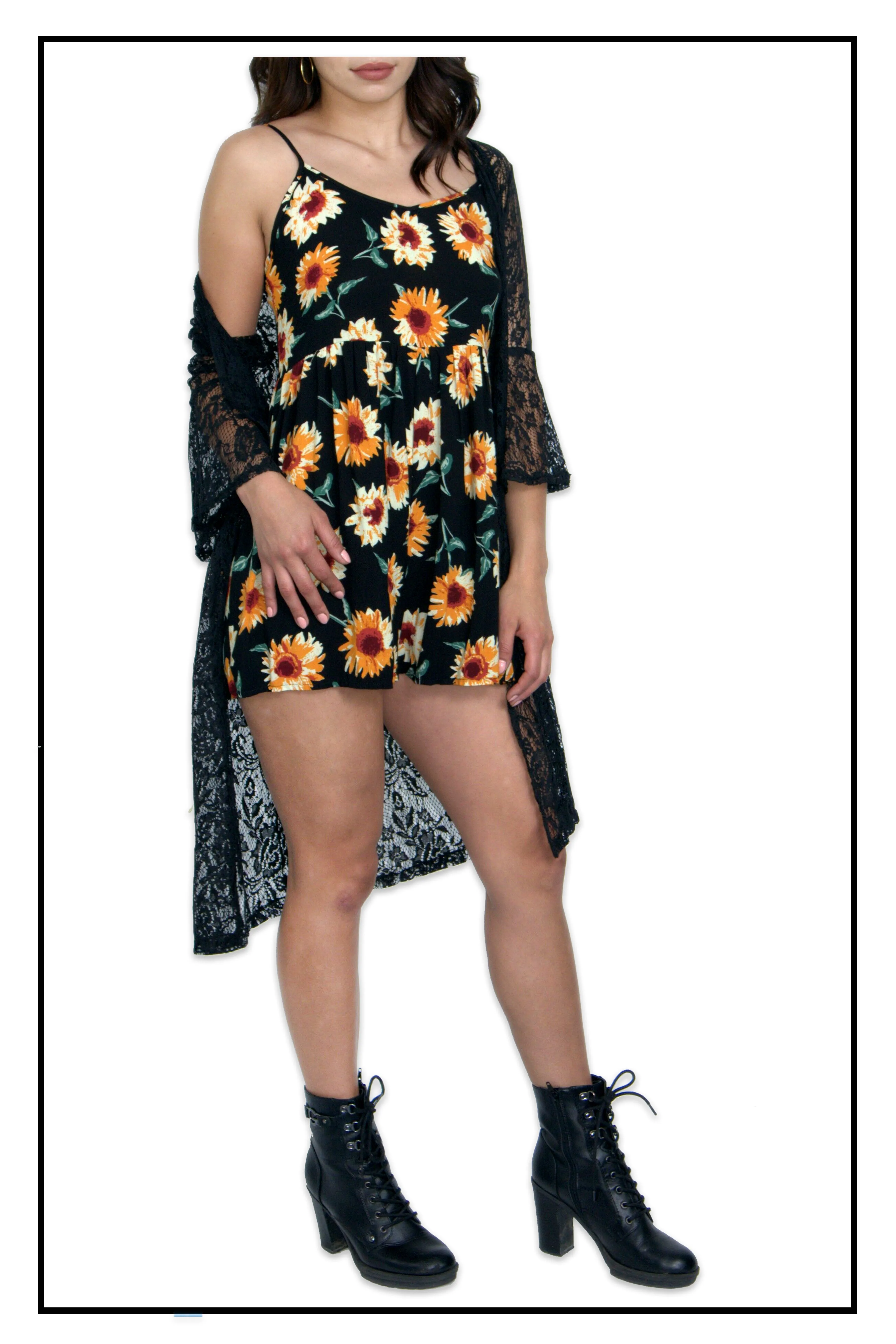 Vintage Sunflower Romper