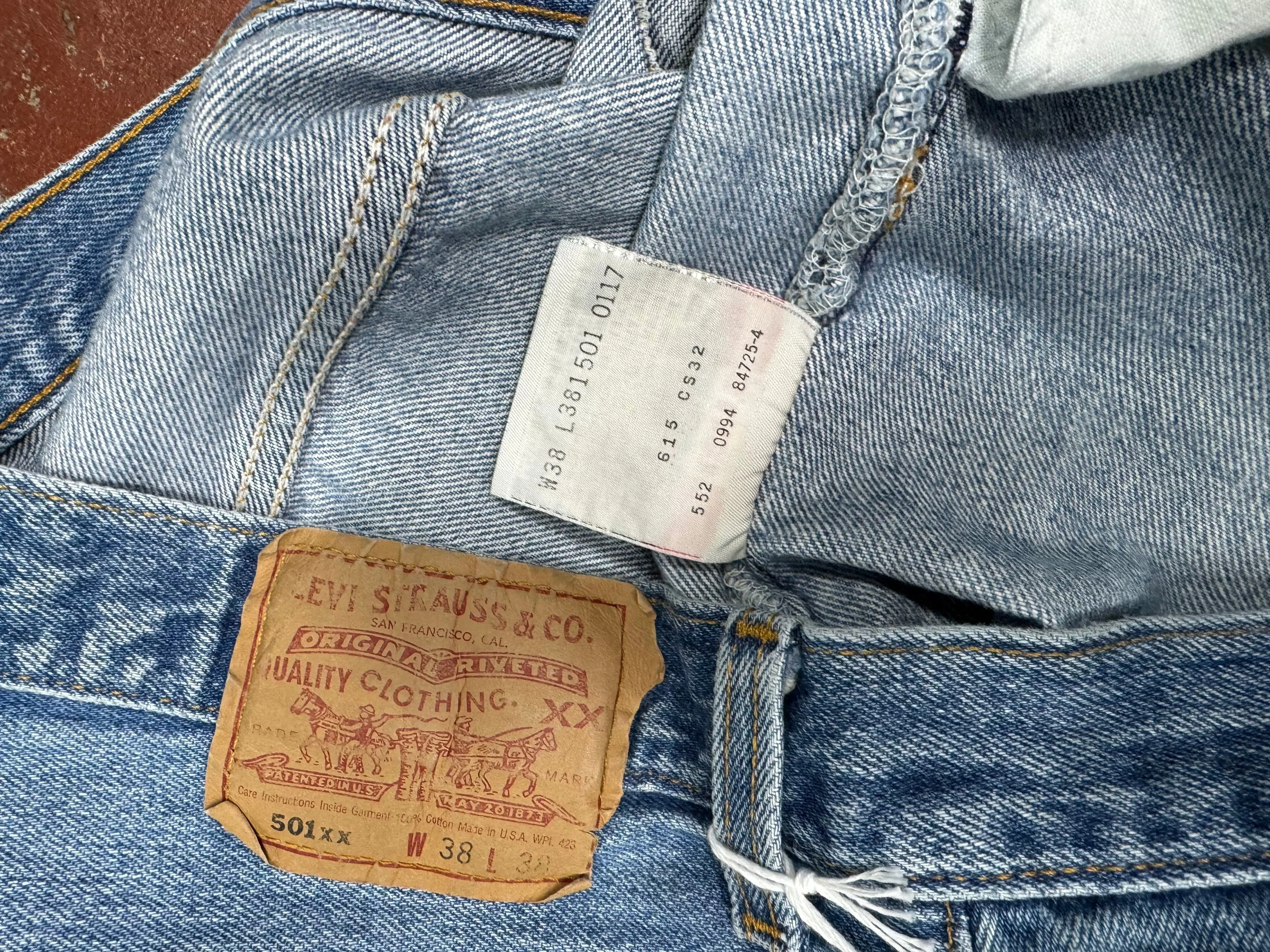 Vintage USA Levis Super Wash Levi 501xx (JYJ0124-043)