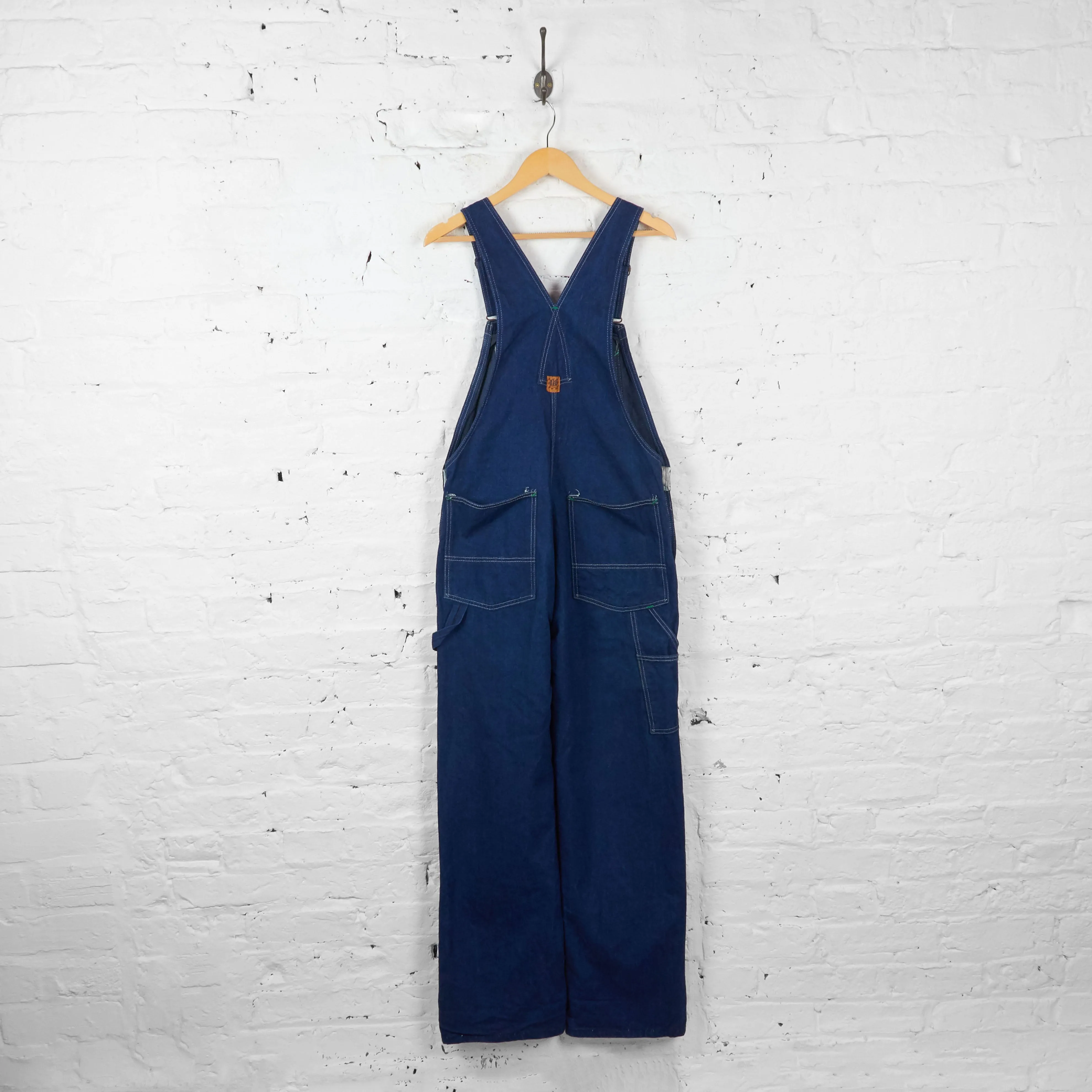 Vintage Wrangler Denim Dungarees - Blue - L