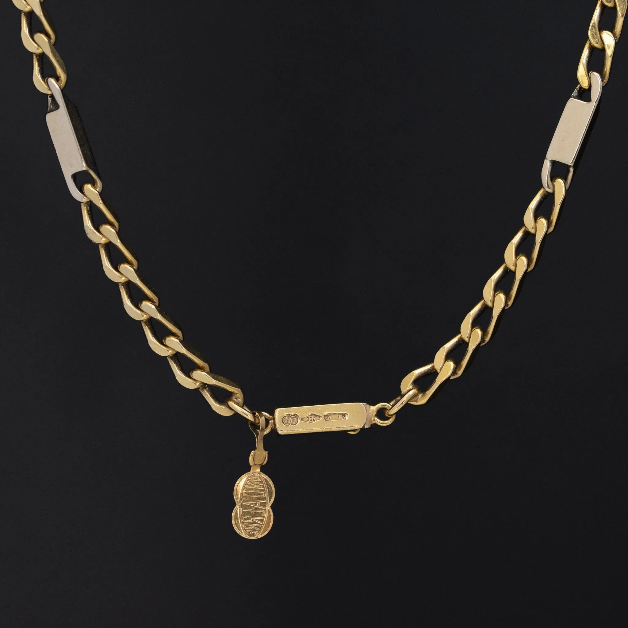 Vintage Yellow Gold Long Chain 32"