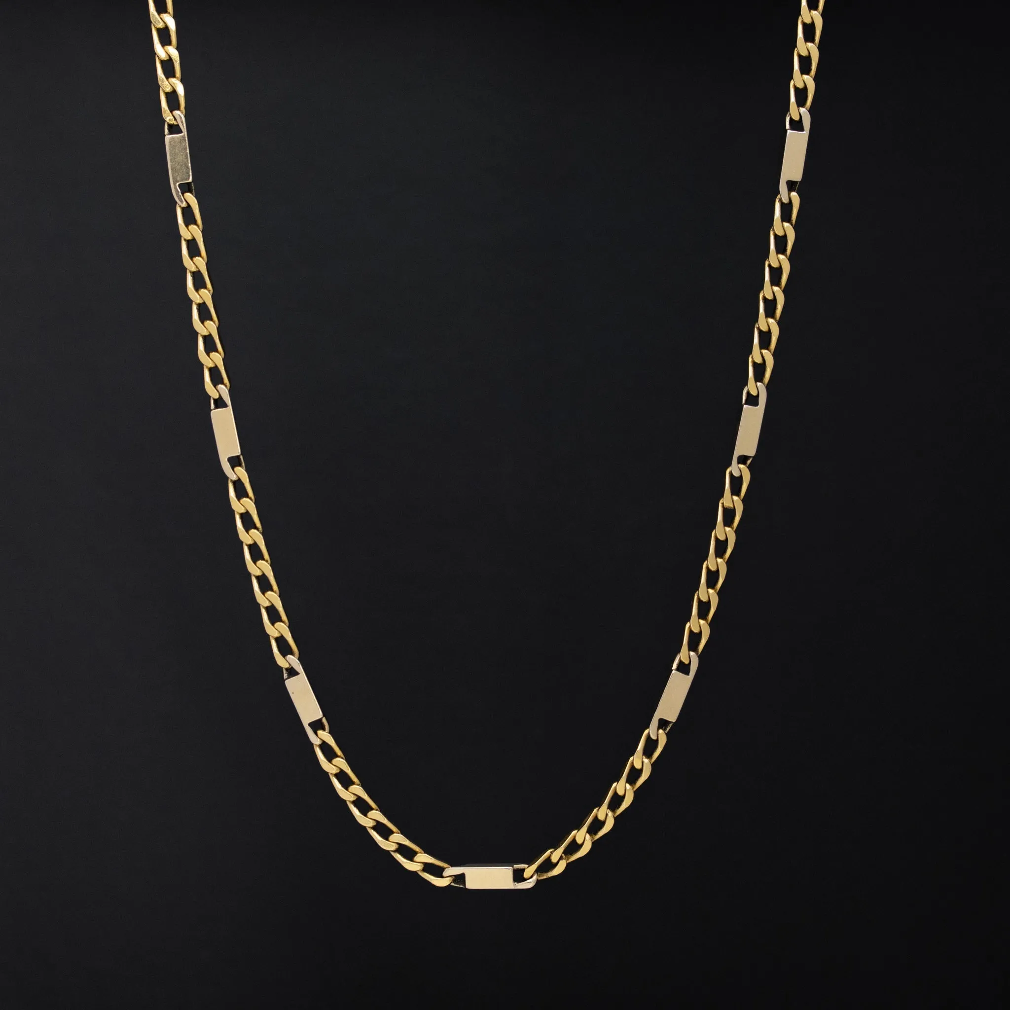Vintage Yellow Gold Long Chain 32"