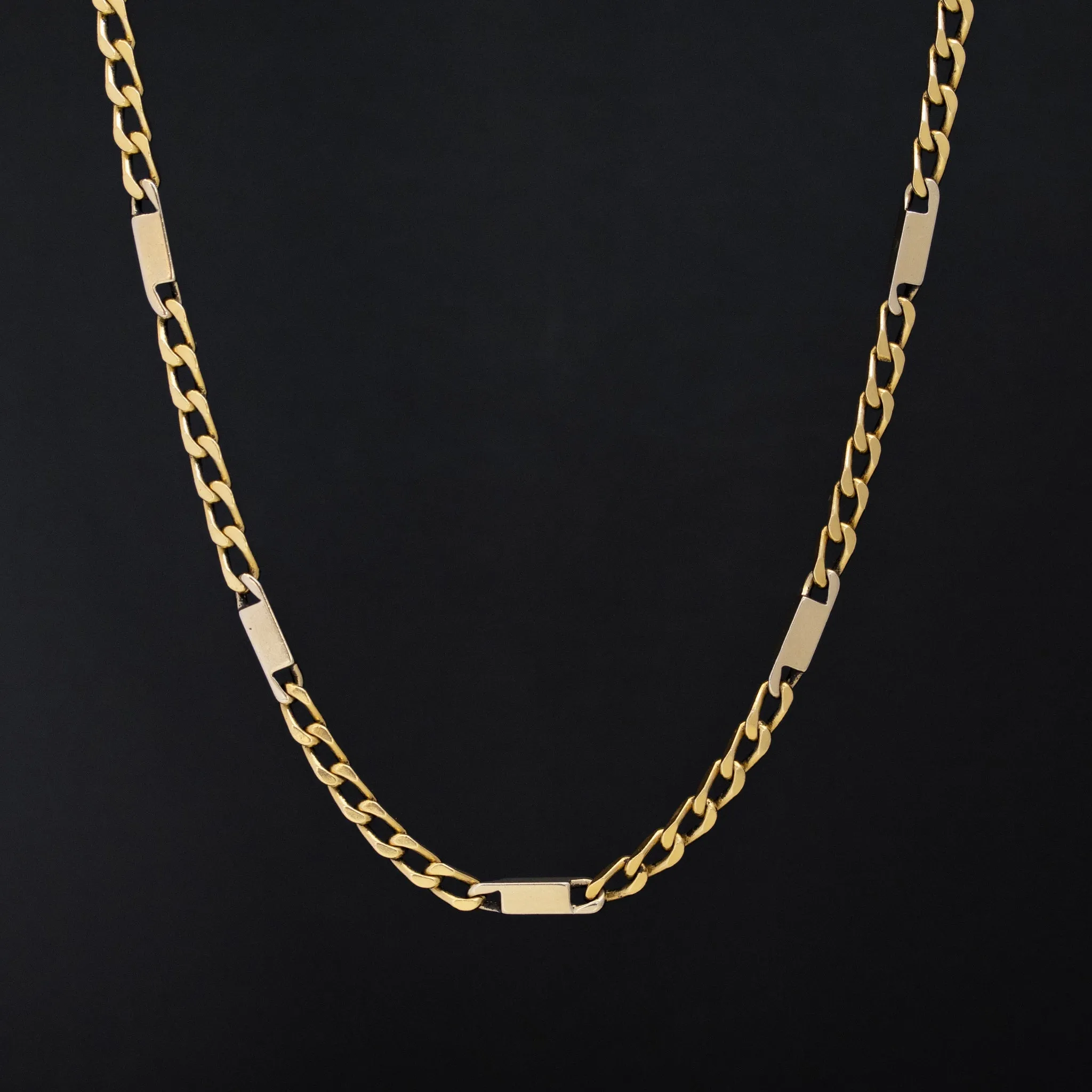 Vintage Yellow Gold Long Chain 32"
