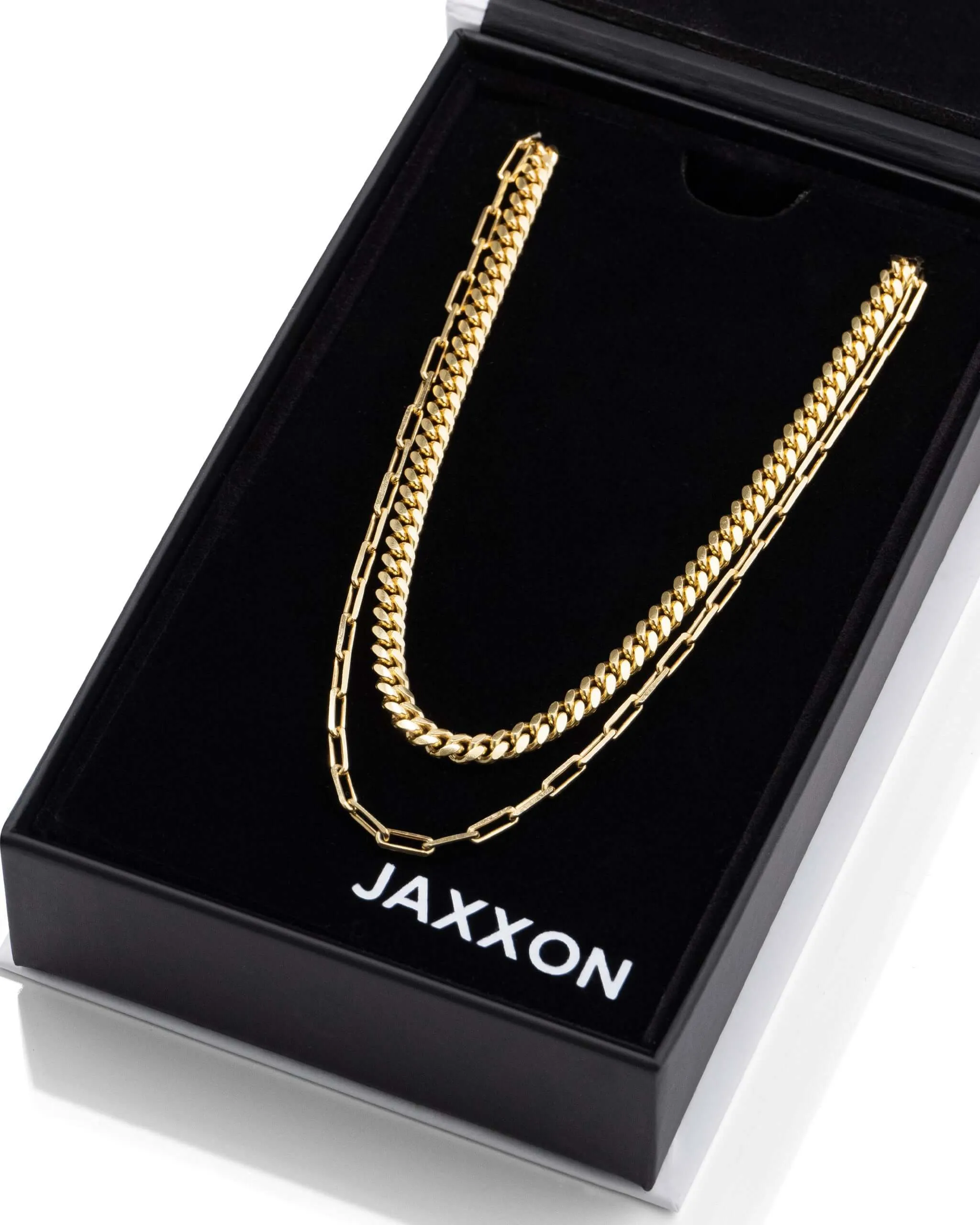 Women's Cuban Link   Paperclip Chain Stack
