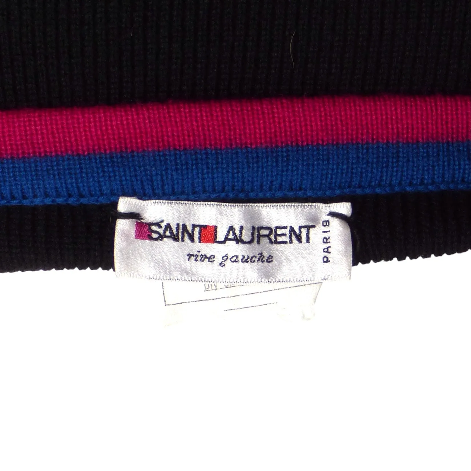 YVES SAINT LAURENT- 1990s Wool Sweater Knit Skirt, Size-Large